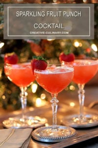 Sparkling Fruit Punch Champagne Cocktail