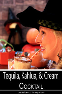 Tequila, Kahlua, and Cream is a Great Cocktail Served for Halloween!