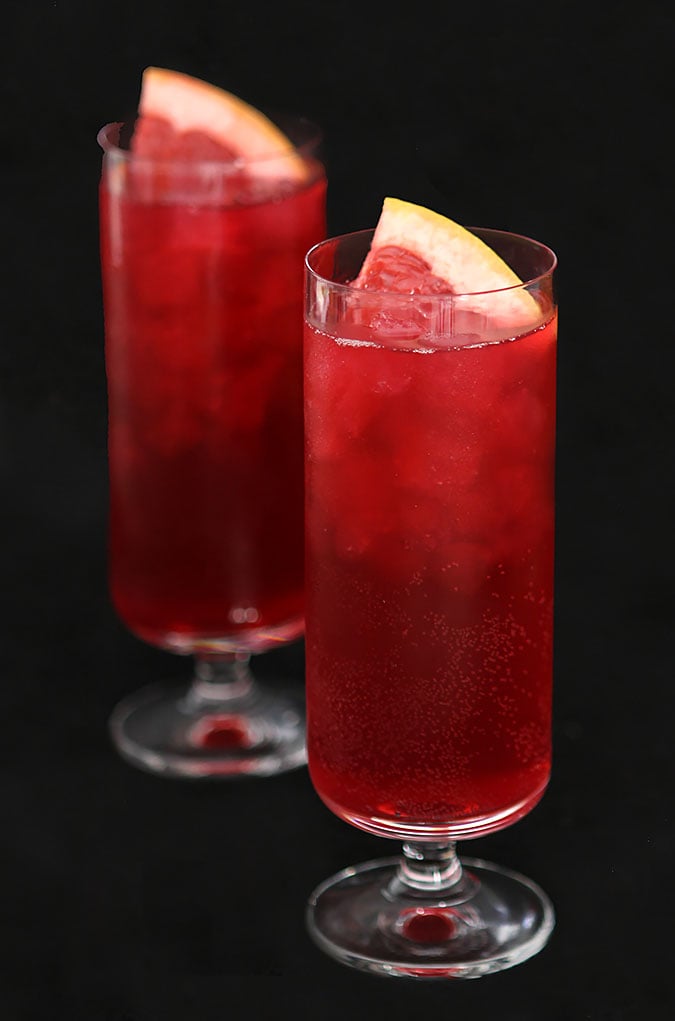 Sparkling Blood Orange and Pomegranate Punch