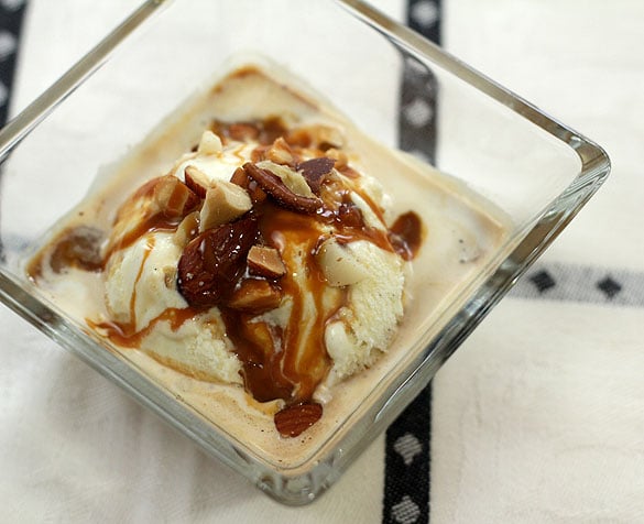 Affogato - Vanilla Ice Cream with Espresso, Caramel Sauce and Salted Nuts