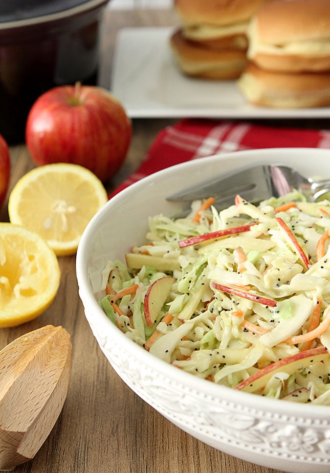 Apple and Poppy Seed Coleslaw