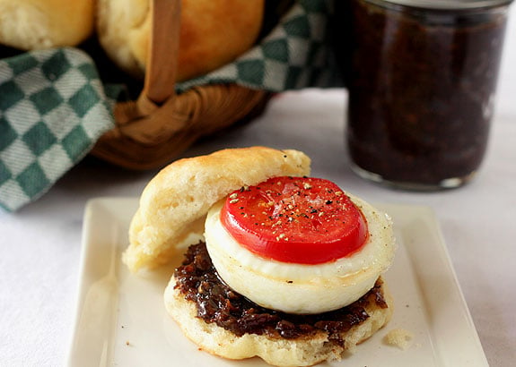 Maple Bourbon and Bacon Jam with Egg