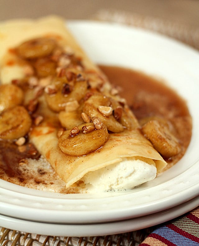 Crepes ala Bananas Foster