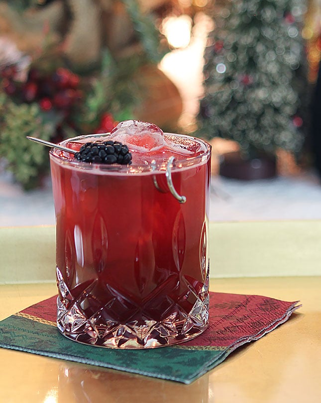 Blackberry Collins with St. Germain Liqueur