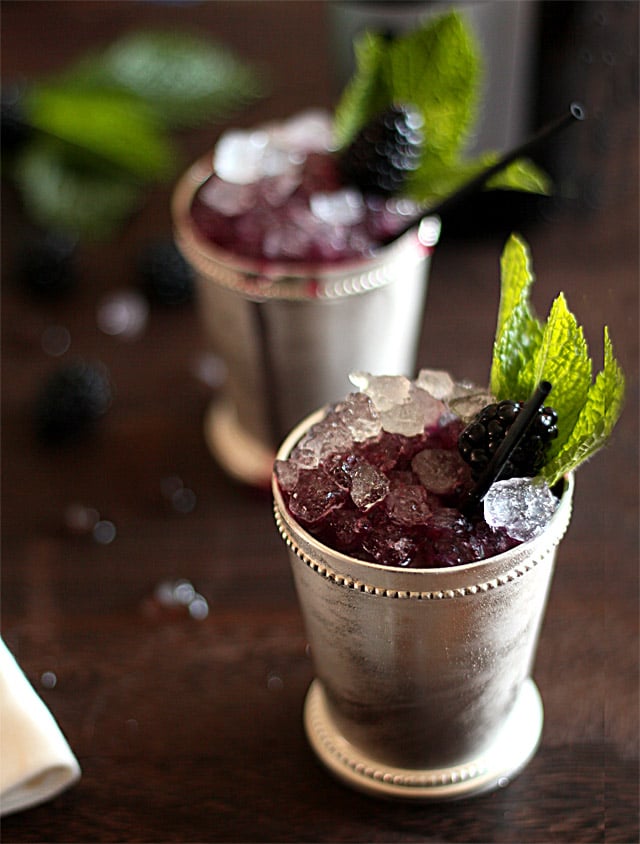 Sparkling Blackberry Mint Julep