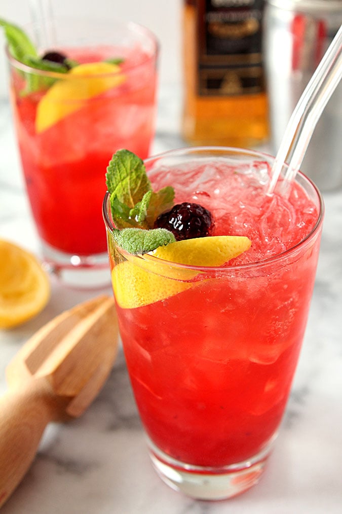 Blackberry Whiskey Lemonade