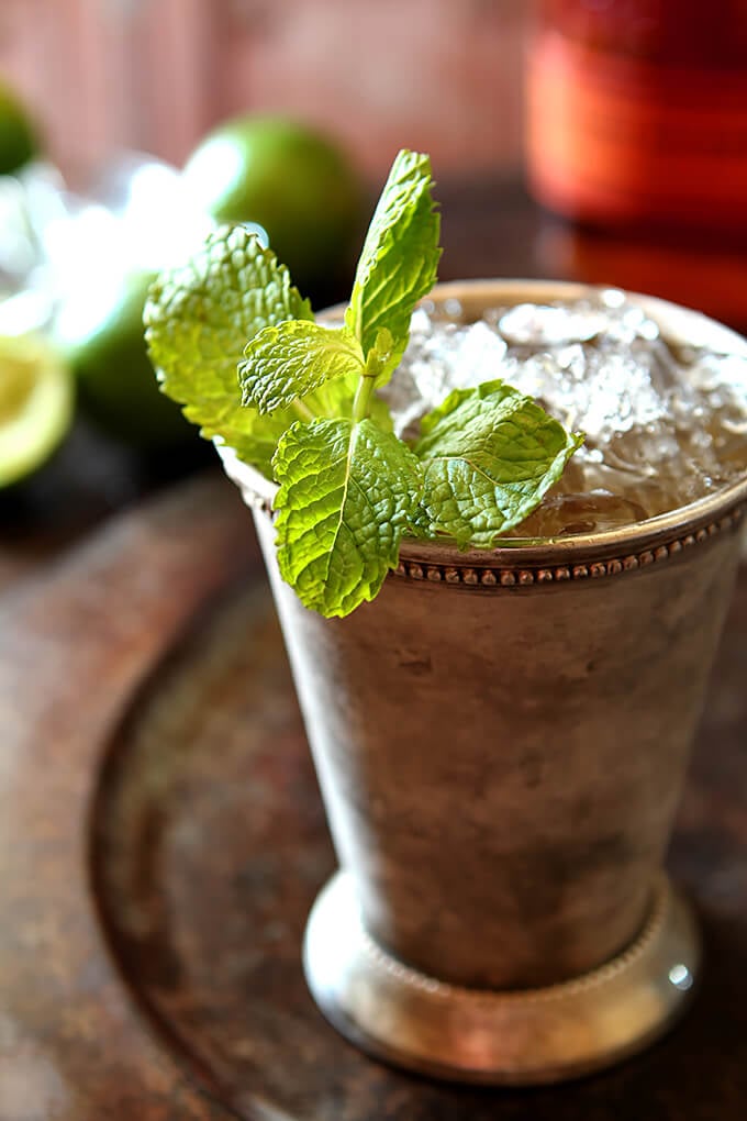 Muscavado and Vanilla Bean Mint Julep in a Julep Cup