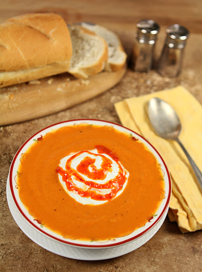 Carrot, Potato and Red Pepper Soup