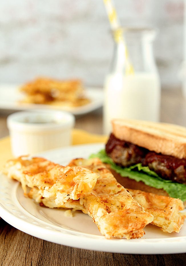 Cheesy Hashbrown Waffles