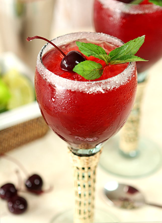 Cherry Mint Margaritas