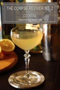 Corpse Reviver No 2 Cocktail in a Coupe Glass