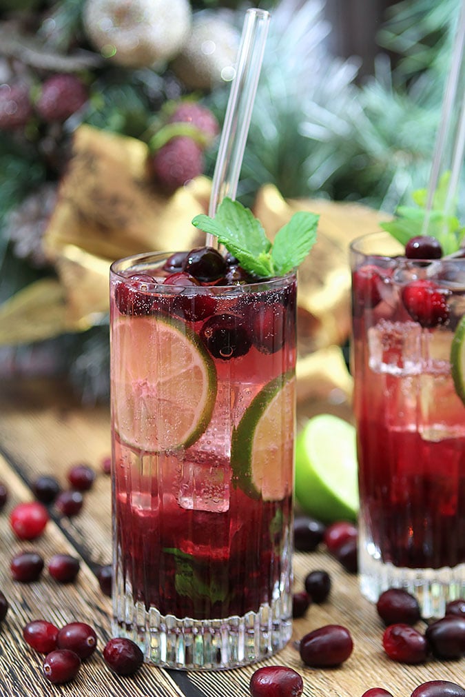 Cranberry Sauce Mojito