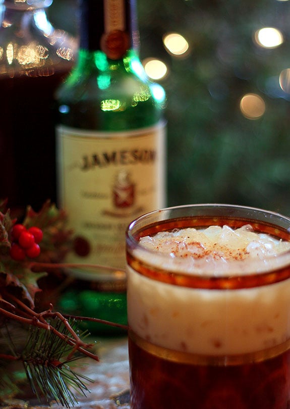 Eggnog with Kahlua and Jameson Irish Whiskey