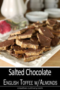 English Toffee with Almonds and Salted Chocolate PIN Two