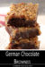 Stack of German Chocolate Brownies