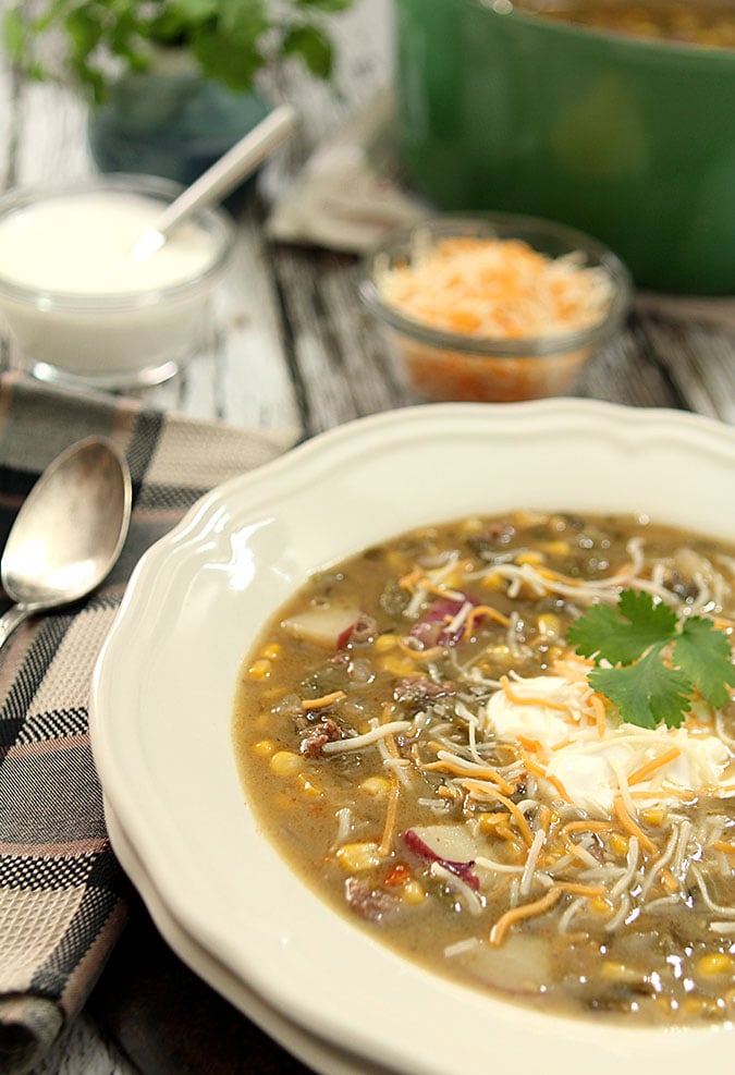 Green Chile Stew from Tocabe; An American Indian Eatery