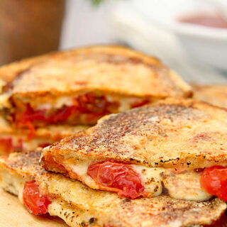 Inside Out Grilled Cheese with Tomatoes from 