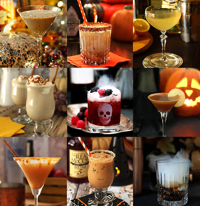 The Best Halloween Cocktails for 2020 Collage of Images