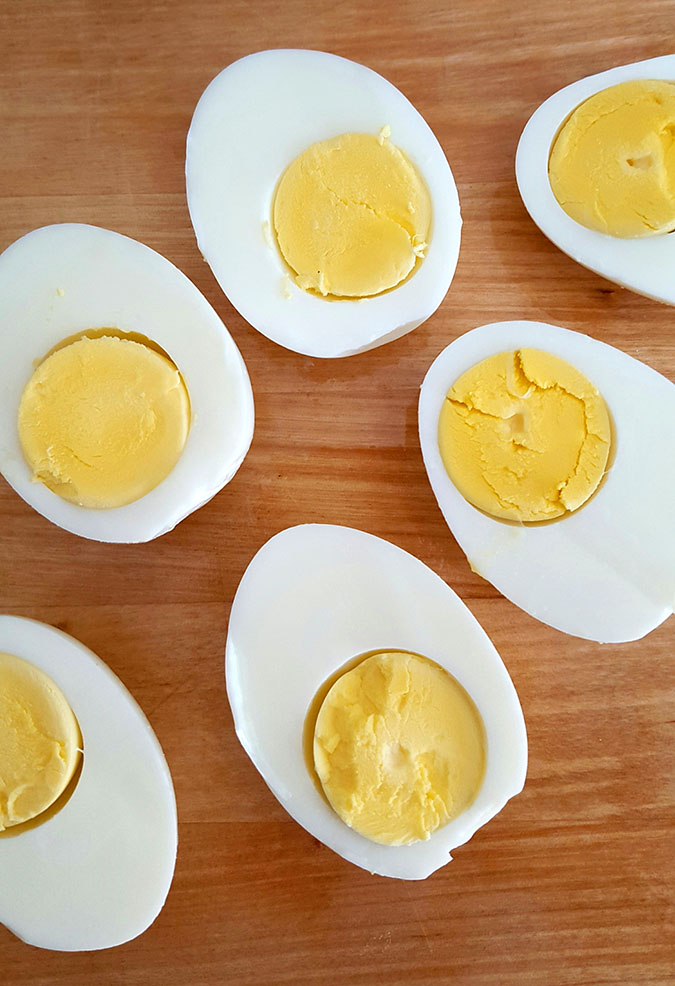 Deviled Eggs with Lemon Zest, Capers and Chives