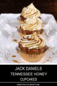 Jack Daniels Honey Whiskey Cupcakes