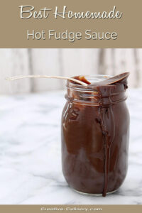 Best Hot Fudge Sauce in a Mason Jar