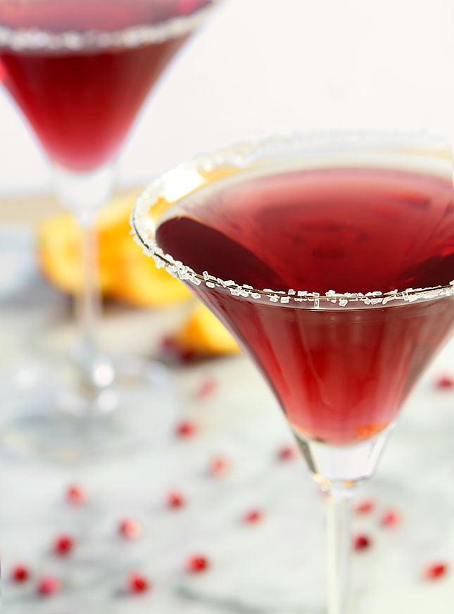 Pomegranate Izze-tini