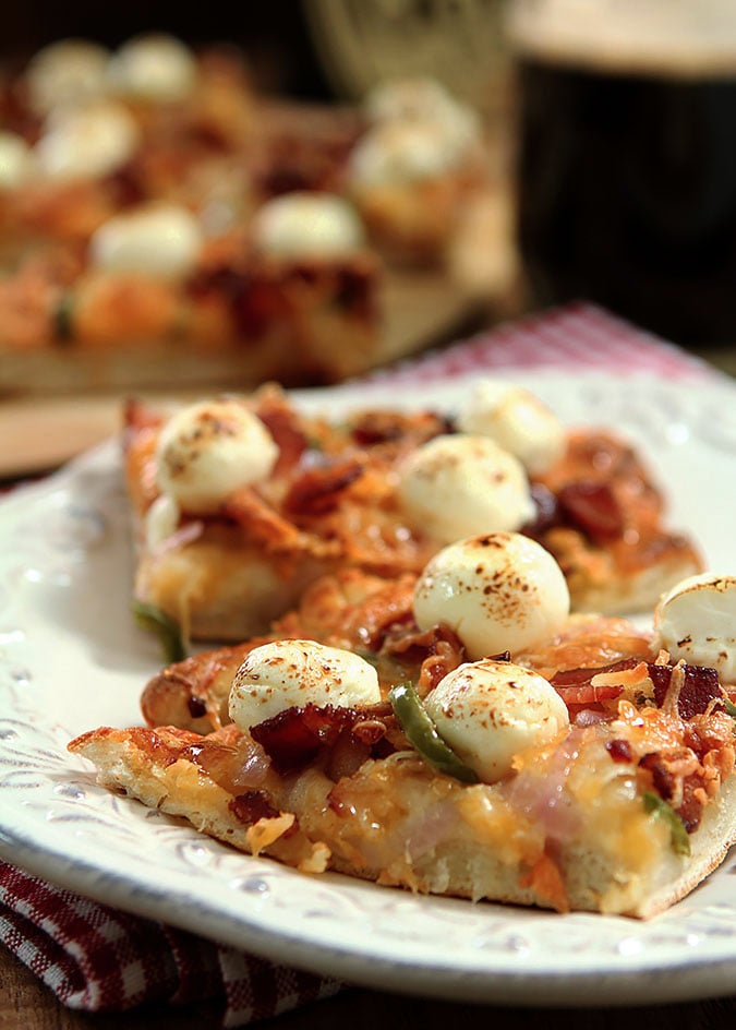 Bacon, Jalapeno, and Cream Cheese Pizza