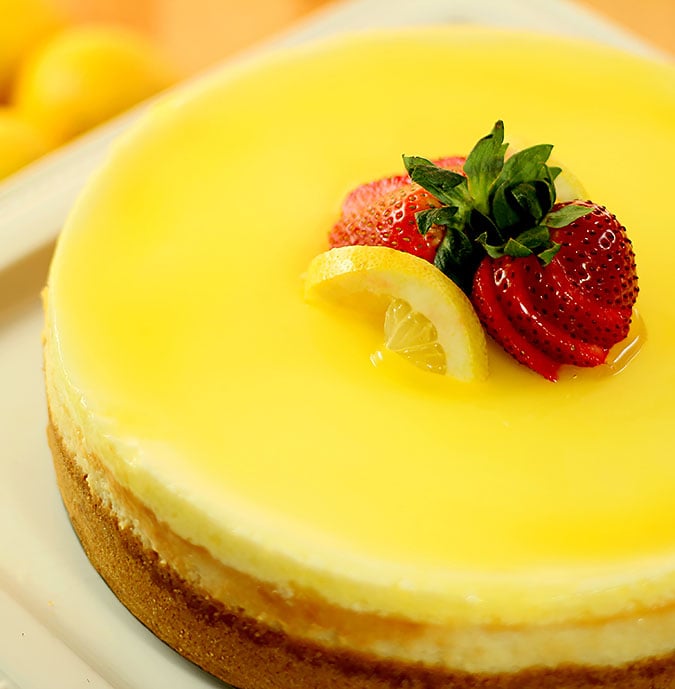 Lemon Cheesecake from Colorado Cache Junior League Cookbook