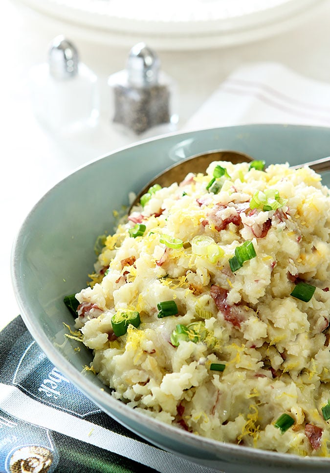 Lemon, Garlic and Scallion Mashed Potatoes