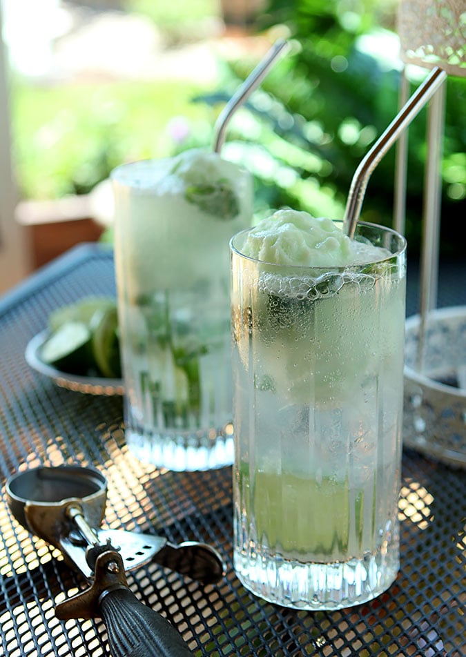 Lime Sherbet Mojito Float