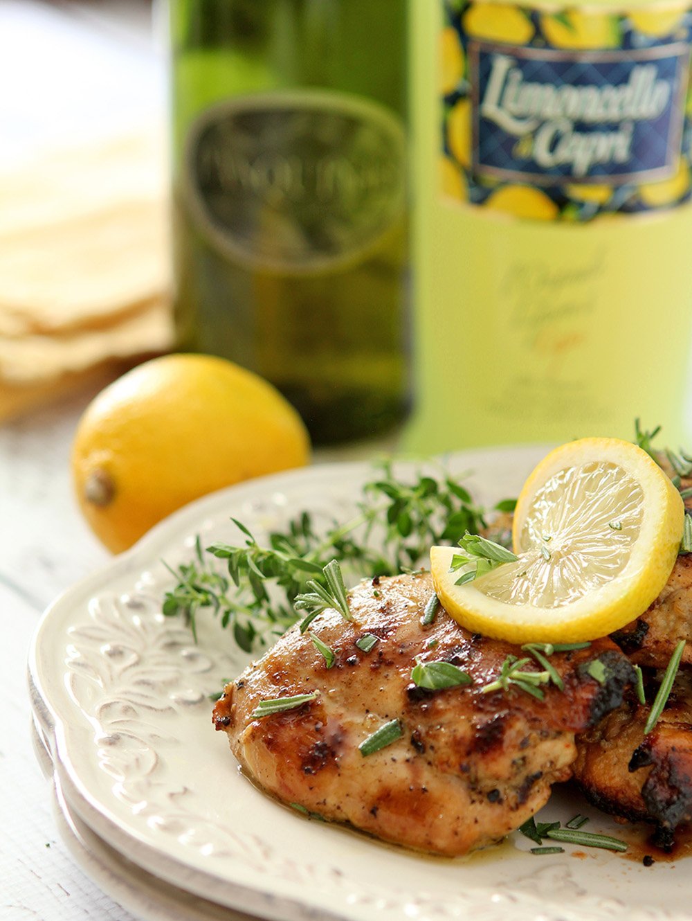 Combining Limoncello with Olive Oil and Herbs makes a fantastic glaze for barbecued chicken.