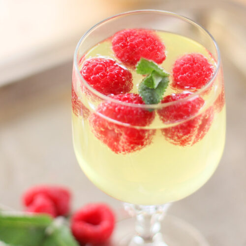 Raspberry and Limoncello Cooler