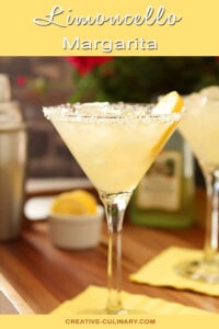 Limoncello Margarita Served in a Martini Glass