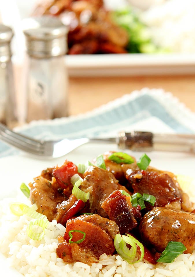 Maple Bourbon Chicken with Bacon