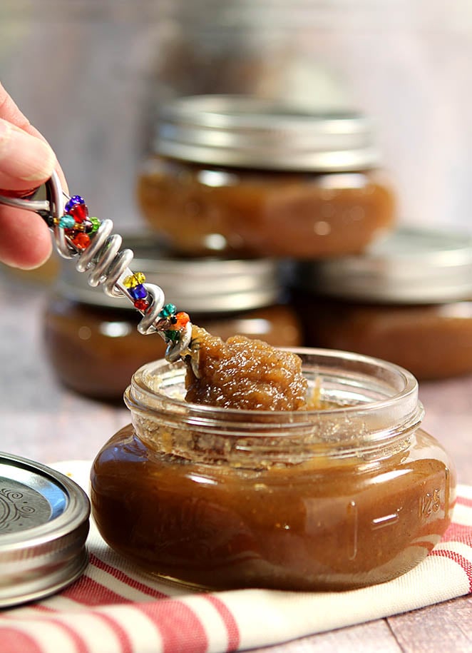 Maple Roasted Apple Butter with Bourbon