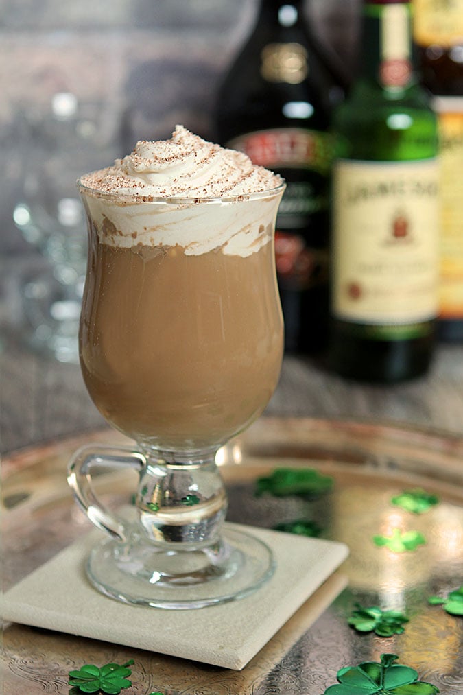 The Nutty Irishman - Coffee, Irish Whiskey, Bailey's and Frangelico Hazelnut Liqueur