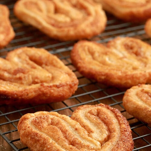 Orejas - A Mexican Pan Dulce Cooling on a Tray