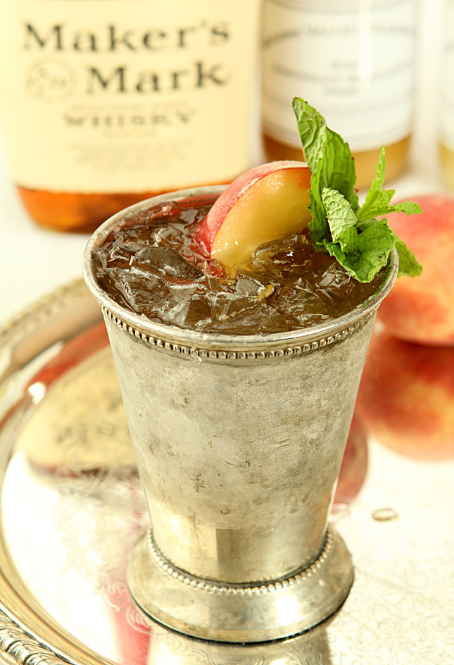 Honey Peach Mint Julep