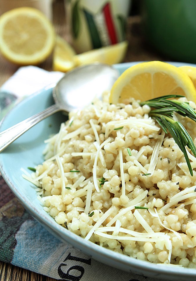 Rosemary and Parmesan Israeli Couscous