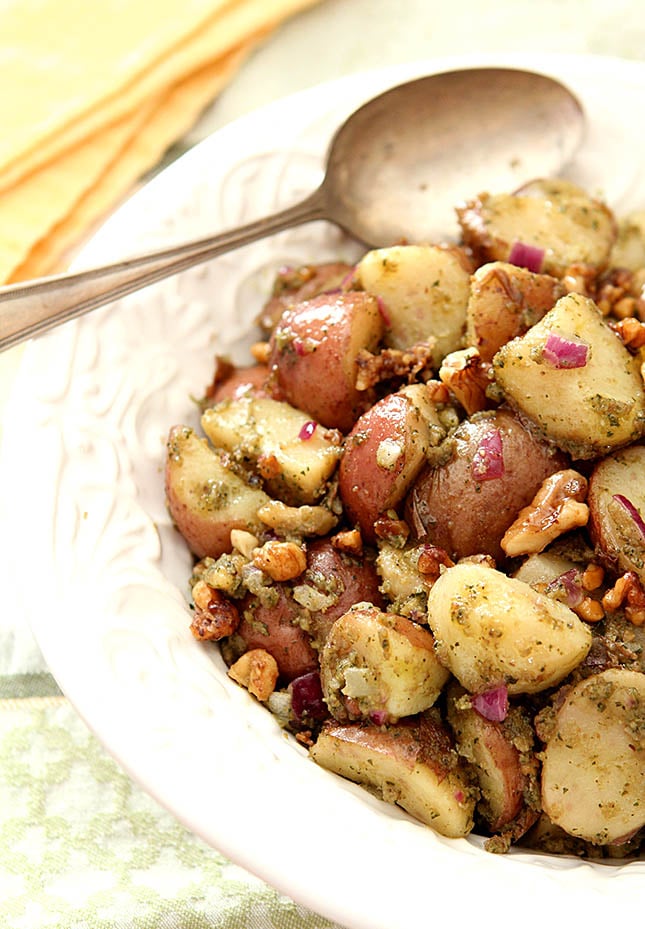 Pesto Potato Salad from @everydayum