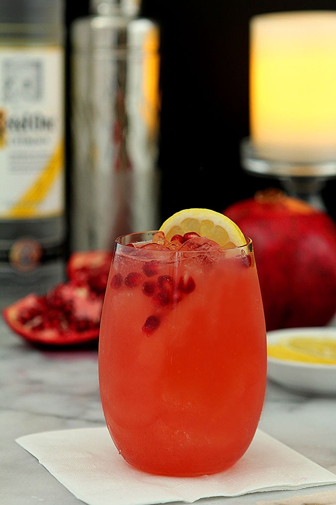 Pomegranate Lemon Fizz