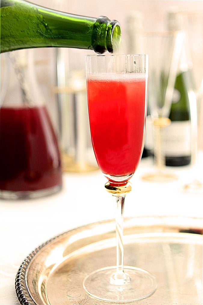 Pomegranate Mimosas