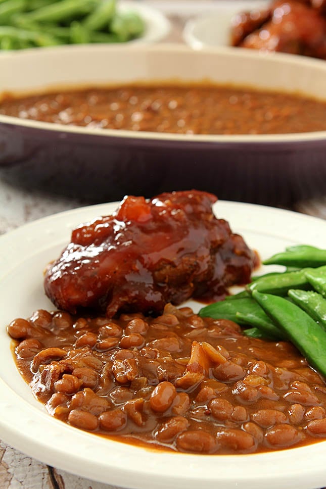 Root Beer Baked Beans from @everydayum