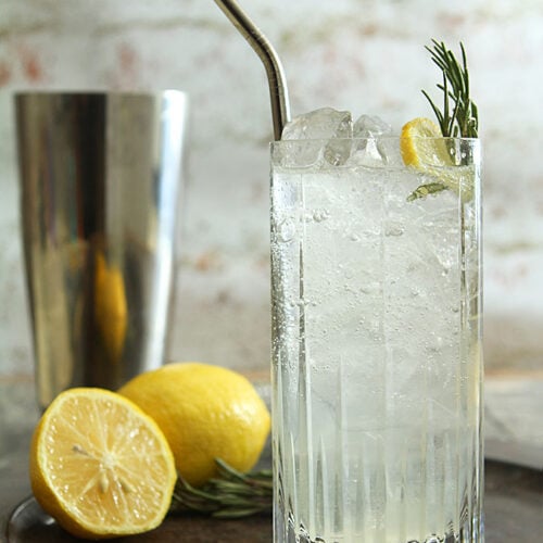 Rosemary Collins - Gin, simple syrup and lemon are transformed with a hint of rosemary.