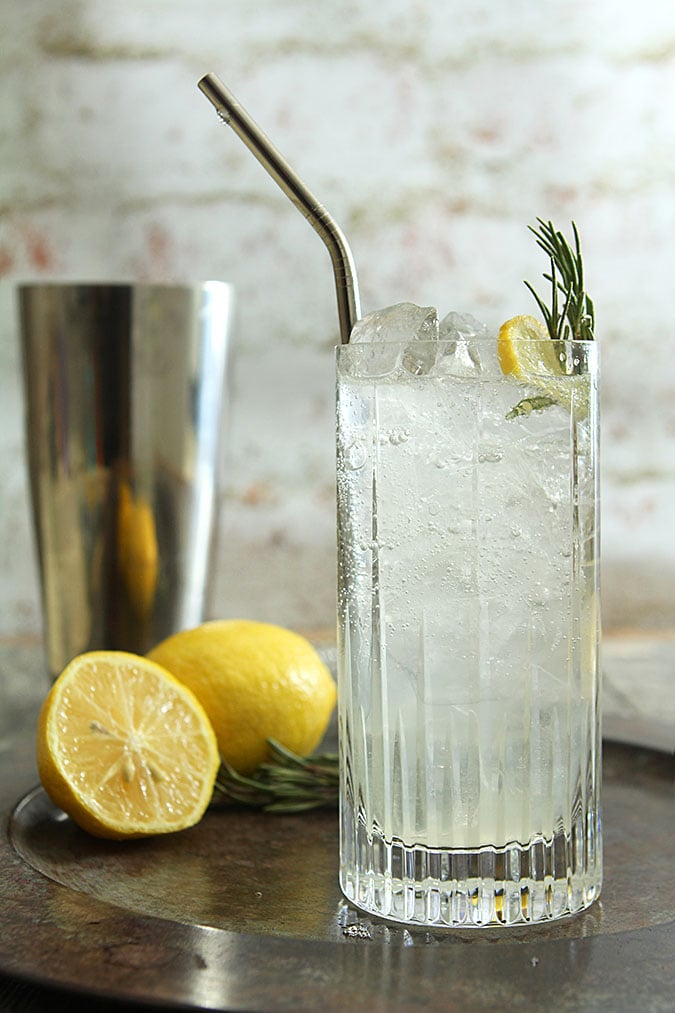 Rosemary Collins - Gin, simple syrup and lemon are transformed with a hint of rosemary.