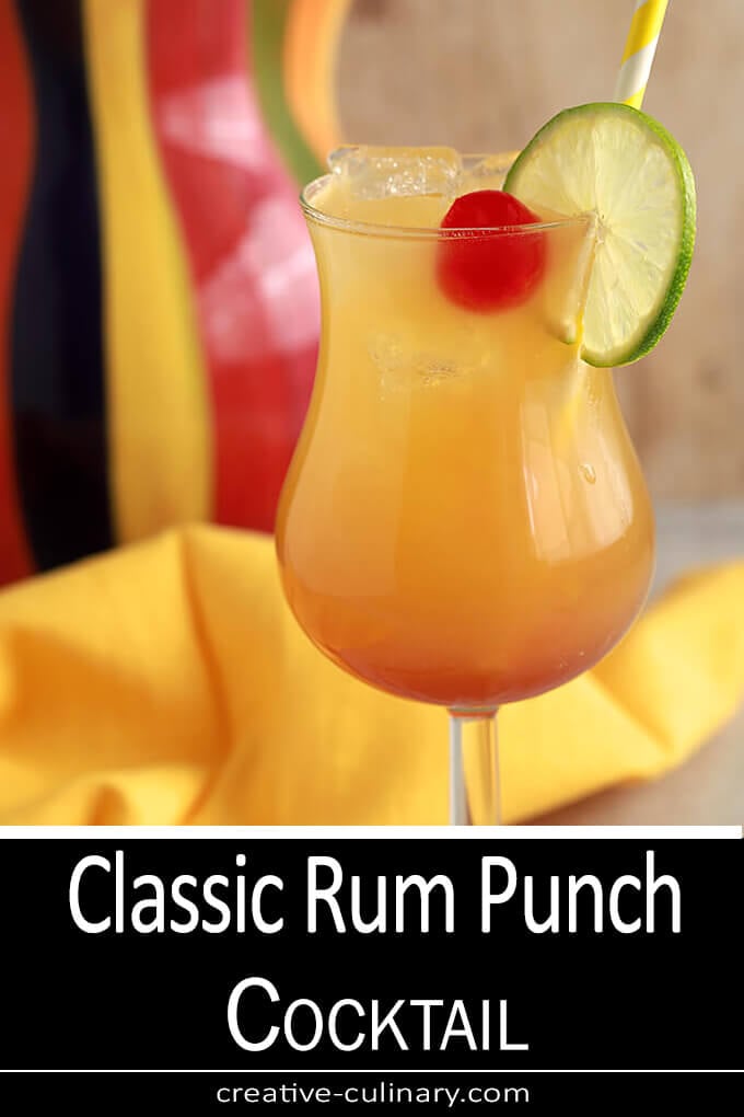 Classic Rum Punch Cocktail PIN