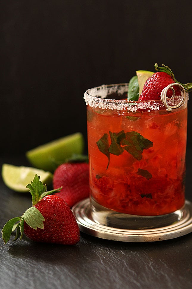 Strawberry Basil Margarita from 