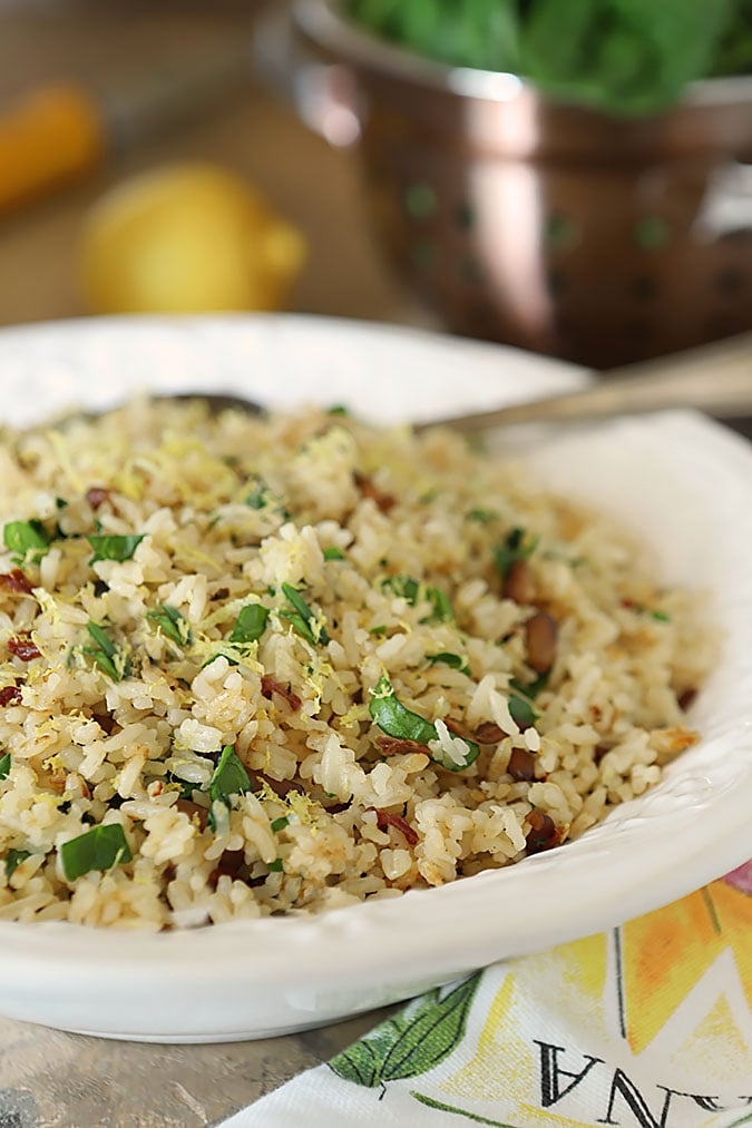 Sundried Tomato and Spinch Rice Pilaf