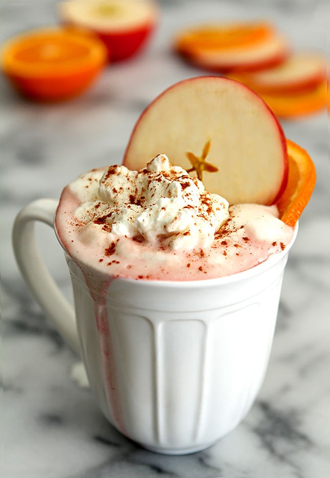 Bourbon, Cranberry and Warm Apple Cider Cocktail