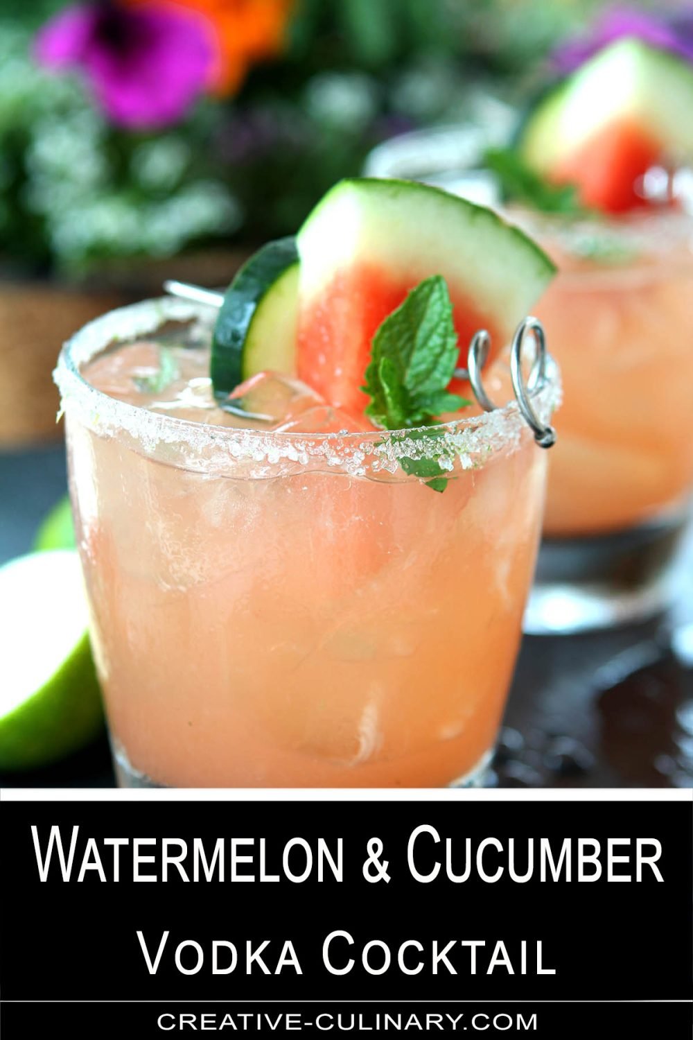 Watermelon and Cucumber Cocktail